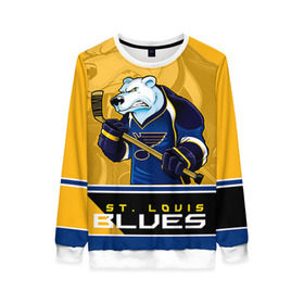 Женский свитшот 3D с принтом St. Louis Blues в городе Новоалтайск, 100% полиэстер с мягким внутренним слоем | круглый вырез горловины, мягкая резинка на манжетах и поясе, свободная посадка по фигуре | nhl | st. louis blues | stanley cup | йори | кубок стенли | кубок стэнли | лехтеря | луис блюз | нхл | сент луис | сент луис блюз | тарасенко | хоккей | хоккейный клуб