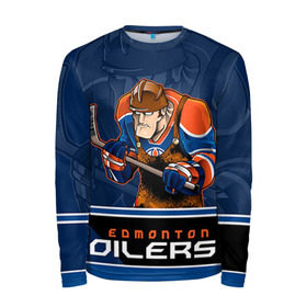 Мужской лонгслив 3D с принтом Edmonton Oilers в городе Новоалтайск, 100% полиэстер | длинные рукава, круглый вырез горловины, полуприлегающий силуэт | edmonton oilers | nhl | stanley cup | кубок стенли | кубок стэнли | нхл | хоккей | хоккейный клуб | эдмонтон | эдмонтон ойлерз | якупов