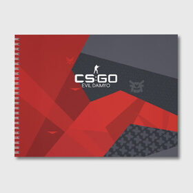 Альбом для рисования с принтом cs:go - Evil Daimyo style (Злобный Дайме) в городе Новоалтайск, 100% бумага
 | матовая бумага, плотность 200 мг. | cs | csgo | daimyo | m4a4 | го.evil | дайме | злобный | кс