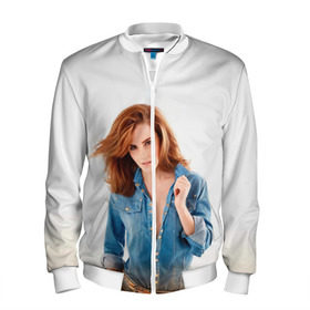 Мужской бомбер 3D Emma Watson: в городе Новоалтайск, 100% полиэстер | застегивается на молнию, по бокам два кармана без застежек, по низу бомбера и на воротнике - эластичная резинка | знаменитости