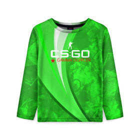 Детский лонгслив 3D с принтом cs:go - Gamma Doppler Style в городе Новоалтайск, 100% полиэстер | длинные рукава, круглый вырез горловины, полуприлегающий силуэт
 | cs | csgo | doppler | gamma | волны | гамма | го | кс
