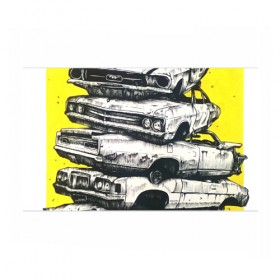 Бумага для упаковки 3D с принтом Дерби в городе Новоалтайск, пластик и полированная сталь | круглая форма, металлическое крепление в виде кольца | авто | автомобиль | железо | маслкар | машина | машины