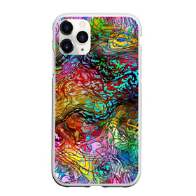 Чехол для iPhone 11 Pro матовый с принтом Буйство красок в городе Новоалтайск, Силикон |  | краски | линии | мозаика | орнамент | узор | цвет