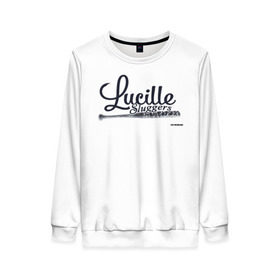 Женский свитшот 3D с принтом Lucille Sluggers 3 в городе Новоалтайск, 100% полиэстер с мягким внутренним слоем | круглый вырез горловины, мягкая резинка на манжетах и поясе, свободная посадка по фигуре | the walking dead | бита | зомби | ниган | ужасы | ходячие