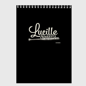 Скетчбук с принтом Lucille Sluggers 4 в городе Новоалтайск, 100% бумага
 | 48 листов, плотность листов — 100 г/м2, плотность картонной обложки — 250 г/м2. Листы скреплены сверху удобной пружинной спиралью | the walking dead | бита | зомби | ниган | ужасы | ходячие