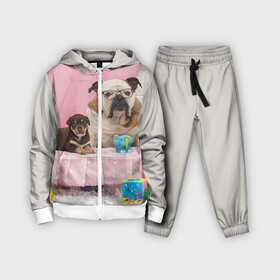 Детский костюм 3D с принтом Bulldog 23 в городе Новоалтайск,  |  | bulldog blogger | tecuaniventura | блоггер | бульдог | бульдог блоггер | животные | карамелька | собаки
