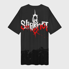 Платье-футболка 3D с принтом Slipknot N3 Chris Fehn в городе Новоалтайск,  |  | крис | слипкнот | слипнот | фен