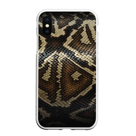 Чехол для iPhone XS Max матовый с принтом Кожа змеи в городе Новоалтайск, Силикон | Область печати: задняя сторона чехла, без боковых панелей | Тематика изображения на принте: 
