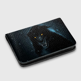 Картхолдер с принтом с принтом Angry в городе Новоалтайск, натуральная матовая кожа | размер 7,3 х 10 см; кардхолдер имеет 4 кармана для карт; | зверь | злой