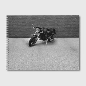 Альбом для рисования с принтом Ducati 1 в городе Новоалтайск, 100% бумага
 | матовая бумага, плотность 200 мг. | Тематика изображения на принте: ducati | moto | дукати | мото | мотоцикл | мотоциклы