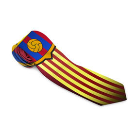 Галстук 3D с принтом Barcelona FC в городе Новоалтайск, 100% полиэстер | Длина 148 см; Плотность 150-180 г/м2 | Тематика изображения на принте: барса | барселона | испания | клуб | фк | футбол | футбольный