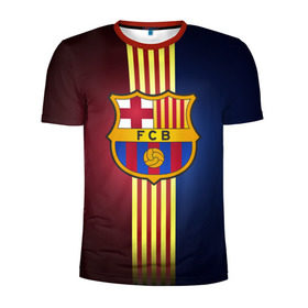 Мужская футболка 3D спортивная с принтом Barcelona FC в городе Новоалтайск, 100% полиэстер с улучшенными характеристиками | приталенный силуэт, круглая горловина, широкие плечи, сужается к линии бедра | Тематика изображения на принте: барса | барселона | испания | клуб | фк | футбол | футбольный