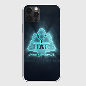 Чехол для iPhone 12 Pro Max с принтом Union Aerospace corporation в городе Новоалтайск, Силикон |  | doom | uac | дум | космос