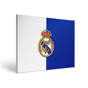 Холст прямоугольный с принтом Real Madrid в городе Новоалтайск, 100% ПВХ |  | football | испания | клуб | мадрид | реал | фк | футбольный