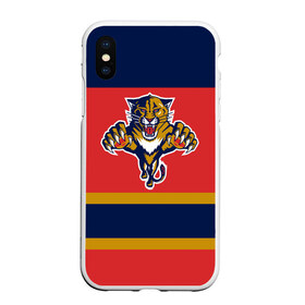 Чехол для iPhone XS Max матовый с принтом Florida Panthers в городе Новоалтайск, Силикон | Область печати: задняя сторона чехла, без боковых панелей | florida panthers | hockey | nhl | нхл | хоккей