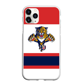Чехол для iPhone 11 Pro матовый с принтом Florida Panthers white в городе Новоалтайск, Силикон |  | florida panthers | hockey | nhl | нхл | хоккей
