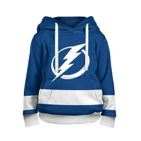 Детская толстовка 3D с принтом Tampa Bay Lightning в городе Новоалтайск, 100% полиэстер | двухслойный капюшон со шнурком для регулировки, мягкие манжеты на рукавах и по низу толстовки, спереди карман-кенгуру с мягким внутренним слоем | hockey | nhl | tampa bay lightning | нхл | хоккей