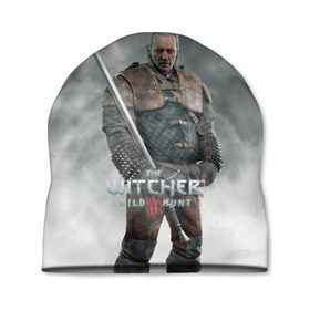 Шапка 3D с принтом The Witcher в городе Новоалтайск, 100% полиэстер | универсальный размер, печать по всей поверхности изделия | witcher | ведьмак | геральт