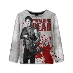 Детский лонгслив 3D с принтом Walking Dead в городе Новоалтайск, 100% полиэстер | длинные рукава, круглый вырез горловины, полуприлегающий силуэт
 | ходячие мертвецы