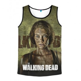 Мужская майка 3D с принтом Walking Dead в городе Новоалтайск, 100% полиэстер | круглая горловина, приталенный силуэт, длина до линии бедра. Пройма и горловина окантованы тонкой бейкой | ходячие мертвецы
