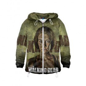 Детская ветровка 3D с принтом Walking Dead в городе Новоалтайск, 100% полиэстер | подол и капюшон оформлены резинкой с фиксаторами, по бокам два кармана без застежек, один потайной карман на груди | ходячие мертвецы