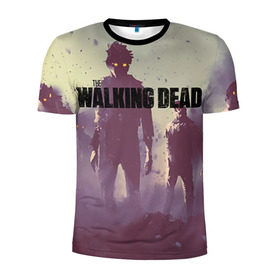 Мужская футболка 3D спортивная с принтом Walking Dead в городе Новоалтайск, 100% полиэстер с улучшенными характеристиками | приталенный силуэт, круглая горловина, широкие плечи, сужается к линии бедра | ходячие мертвецы