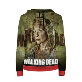 Женская толстовка 3D с принтом Walking Dead в городе Новоалтайск, 100% полиэстер  | двухслойный капюшон со шнурком для регулировки, мягкие манжеты на рукавах и по низу толстовки, спереди карман-кенгуру с мягким внутренним слоем. | ходячие мертвецы