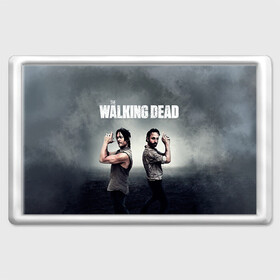 Магнит 45*70 с принтом Walking Dead в городе Новоалтайск, Пластик | Размер: 78*52 мм; Размер печати: 70*45 | ходячие мертвецы