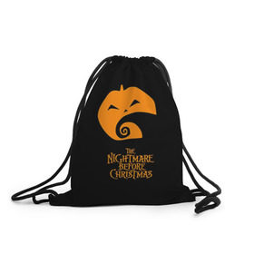 Рюкзак-мешок 3D с принтом Тим Бертон Nightmare Before Christmas в городе Новоалтайск, 100% полиэстер | плотность ткани — 200 г/м2, размер — 35 х 45 см; лямки — толстые шнурки, застежка на шнуровке, без карманов и подкладки | Тематика изображения на принте: helloween | бертон | бугимен | бугимэн | вампиры | джек скелингтон | доктор филькельштейн | корыто | крыто | кукла | повелитель тыкв | рождество | сhristmas | салли | тим | тим бертон | тыква | хеллоуин | шито