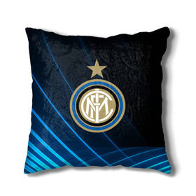Подушка 3D с принтом Inter Milan в городе Новоалтайск, наволочка – 100% полиэстер, наполнитель – холлофайбер (легкий наполнитель, не вызывает аллергию). | состоит из подушки и наволочки. Наволочка на молнии, легко снимается для стирки | inter | milan | интер | италия | милан | футбол | футболист