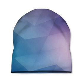 Шапка 3D с принтом LOW POLY в городе Новоалтайск, 100% полиэстер | универсальный размер, печать по всей поверхности изделия | геометрия | стиль | треугольники