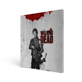 Холст квадратный с принтом The Walking Dead в городе Новоалтайск, 100% ПВХ |  | the walking dead | америка | апокалипсис | глен | дерил | зомби | карл | кровь | рик | сша | ходячие мертвецы