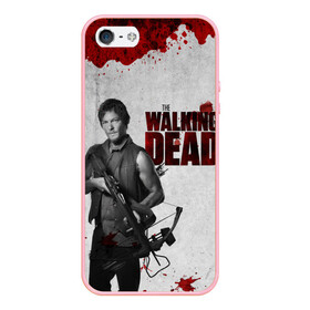 Чехол для iPhone 5/5S матовый с принтом The Walking Dead в городе Новоалтайск, Силикон | Область печати: задняя сторона чехла, без боковых панелей | the walking dead | америка | апокалипсис | глен | дерил | зомби | карл | кровь | рик | сша | ходячие мертвецы