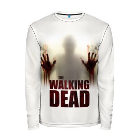 Мужской лонгслив 3D с принтом The Walking Dead в городе Новоалтайск, 100% полиэстер | длинные рукава, круглый вырез горловины, полуприлегающий силуэт | the walking dead | америка | апокалипсис | глен | дерил | зомби | карл | кровь | рик | сша | ходячие мертвецы