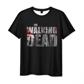 Мужская футболка 3D с принтом The Walking Dead в городе Новоалтайск, 100% полиэфир | прямой крой, круглый вырез горловины, длина до линии бедер | the walking dead | америка | апокалипсис | глен | дерил | зомби | карл | кровь | рик | сша | ходячие мертвецы