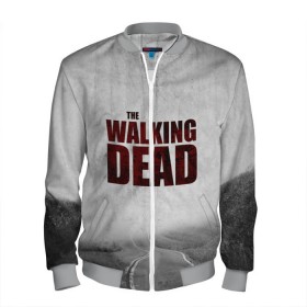 Мужской бомбер 3D с принтом The Walking Dead в городе Новоалтайск, 100% полиэстер | застегивается на молнию, по бокам два кармана без застежек, по низу бомбера и на воротнике - эластичная резинка | Тематика изображения на принте: the walking dead | америка | апокалипсис | глен | дерил | зомби | карл | кровь | рик | сша | ходячие мертвецы