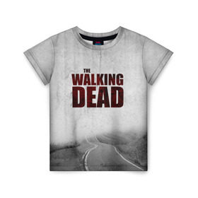 Детская футболка 3D с принтом The Walking Dead в городе Новоалтайск, 100% гипоаллергенный полиэфир | прямой крой, круглый вырез горловины, длина до линии бедер, чуть спущенное плечо, ткань немного тянется | the walking dead | америка | апокалипсис | глен | дерил | зомби | карл | кровь | рик | сша | ходячие мертвецы