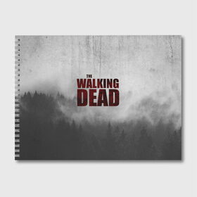 Альбом для рисования с принтом The Walking Dead в городе Новоалтайск, 100% бумага
 | матовая бумага, плотность 200 мг. | Тематика изображения на принте: the walking dead | америка | апокалипсис | глен | дерил | зомби | карл | кровь | рик | сша | ходячие мертвецы