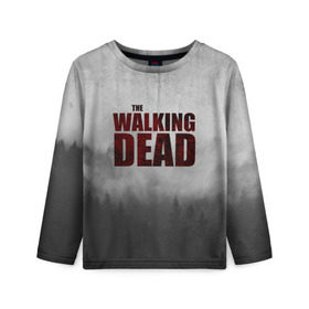 Детский лонгслив 3D с принтом The Walking Dead в городе Новоалтайск, 100% полиэстер | длинные рукава, круглый вырез горловины, полуприлегающий силуэт
 | the walking dead | америка | апокалипсис | глен | дерил | зомби | карл | кровь | рик | сша | ходячие мертвецы