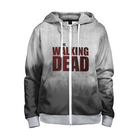 Детская толстовка 3D на молнии с принтом The Walking Dead в городе Новоалтайск, 100% полиэстер |  манжеты и пояс оформлены широкой мягкой резинкой, двухслойный капюшон со шнурком для регулировки, спереди карманы и застежка-молния
 | the walking dead | америка | апокалипсис | глен | дерил | зомби | карл | кровь | рик | сша | ходячие мертвецы
