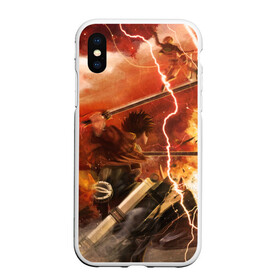 Чехол для iPhone XS Max матовый с принтом Атака Титанов в городе Новоалтайск, Силикон | Область печати: задняя сторона чехла, без боковых панелей | attack on titan | атака титанов | вторжение гигантов