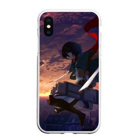 Чехол для iPhone XS Max матовый с принтом Swords в городе Новоалтайск, Силикон | Область печати: задняя сторона чехла, без боковых панелей | attack on titan | атака титанов | вторжение гигантов