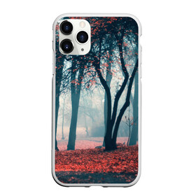Чехол для iPhone 11 Pro матовый с принтом Осень в городе Новоалтайск, Силикон |  | autumn | bright | colors | forest | paint | trees | деревья | краски | лес | осень | цвета | яркие