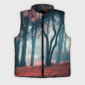 Мужской жилет утепленный 3D с принтом Осень в городе Новоалтайск,  |  | autumn | bright | colors | forest | paint | trees | деревья | краски | лес | осень | цвета | яркие