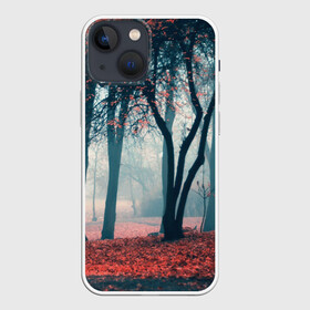 Чехол для iPhone 13 mini с принтом Осень в городе Новоалтайск,  |  | Тематика изображения на принте: autumn | bright | colors | forest | paint | trees | деревья | краски | лес | осень | цвета | яркие