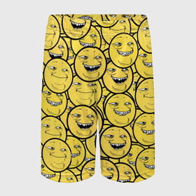 Детские спортивные шорты 3D с принтом ПеКа-фейс в городе Новоалтайск,  100% полиэстер
 | пояс оформлен широкой мягкой резинкой, ткань тянется
 | колобок | луна | пека | смайл | смайлик | солнце | фейс