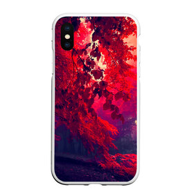 Чехол для iPhone XS Max матовый с принтом Осень в городе Новоалтайск, Силикон | Область печати: задняя сторона чехла, без боковых панелей | autumn | bright | colors | forest | trees | деревья | краски | лес | лучи | осень | солнце | цвета | яркие