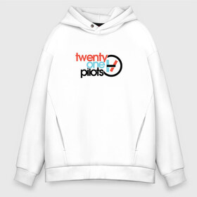 Мужское худи Oversize хлопок с принтом TwentyONE PILOTS в городе Новоалтайск, френч-терри — 70% хлопок, 30% полиэстер. Мягкий теплый начес внутри —100% хлопок | боковые карманы, эластичные манжеты и нижняя кромка, капюшон на магнитной кнопке | Тематика изображения на принте: 21 | blurryface | music | twenty one pilots