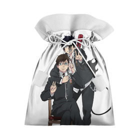 Подарочный 3D мешок с принтом Blue Exorcist в городе Новоалтайск, 100% полиэстер | Размер: 29*39 см | ao no exorcist | blue exorcist | демон | сатана | синий экзорцист