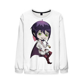 Мужской свитшот 3D с принтом Blue Exorcist Мефисто в городе Новоалтайск, 100% полиэстер с мягким внутренним слоем | круглый вырез горловины, мягкая резинка на манжетах и поясе, свободная посадка по фигуре | ao no exorcist | демон | сатана | синий экзорцист